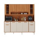 Ver imagem 3 de Cozinha Itafriz 10 Portas 2 Gavetas MDP 200cm Cinamomo e Off White Itatiaia