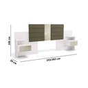 Ver mais imagens de Cabeceira Cama Box Madeirado Cor Canela Casal/queen G290 2gavs Canela - Kappesberg