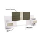 Ver imagem 6 de Cabeceira Cama Box Madeirado Cor Canela Casal/queen G290 2gavs Canela - Kappesberg