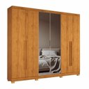 Ver imagem 4 de Guarda-Roupa Casal 4 Portas MDP 2 Portas Reflecta 3 Gavetas Essence Yescasa
