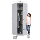 Ver imagem 3 de Módulo para Closet Canto Oblíquo com Espelho 1 Porta Exclusive Henn