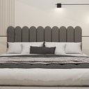 Ver imagem 1 de Cabeceira Nuvem Estofada King Size 10 Placas em Suede 45cm:chumbo