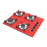 Fogão cooktop gás Chamalux 4 Bocas Bivolt ultra chama vermelho - 1