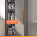 Ver imagem 5 de Armário Multiuso para Lavanderia ou Closet para Canto 1 Porta Madrid