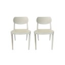 Ver imagem 1 de Kit 2 Cadeiras Nanna Empilhável em Polipropileno – Design Moderno para Sala, Cozinha ou Escritório -