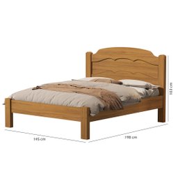 Cama de Casal Alta Qualidade Estrutura Reforçada 100%MDF VARIAÇÕES:‎ Nature - 3