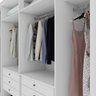 Guarda Roupa 6 Portas 6 Gavetas 100% Mdf Easy Space Branco Lopas - 7