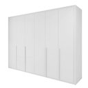 Ver imagem 3 de Guarda Roupa 6 Portas 6 Gavetas 100% Mdf Easy Space Branco Lopas