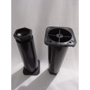 Ver imagem 4 de Kit com 5 Pés para Gabinete de Pia Armário Balcão 14cm Regulável Geli Preto