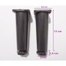 Kit com 5 Pés para Gabinete de Pia Armário Balcão 14cm Regulável Geli Preto - 2