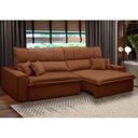 Ver imagem 2 de Sofá Retrátil Reclinável para Sala 4 Lugares 290cm Aisha F04 Veludo Terracota - Lyam Decor