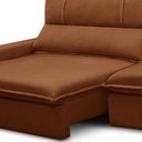 Ver mais imagens de Sofá Retrátil Reclinável para Sala 4 Lugares 290cm Aisha F04 Veludo Terracota - Lyam Decor
