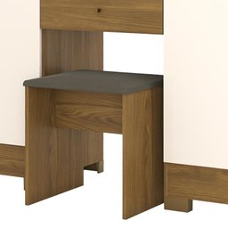 Guarda Roupa Camarim 6 Portas e 2 Gavetas com Banco Nature/off White - Móveis Briz - 4 Guarda Roupa Camarim 6 Portas e 2 Gavetas com Banco Nature/off White - Móveis Briz - 4