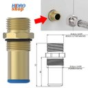 Ver imagem 5 de Conversor Registro Docol para Ponto Agua 1/2" - 131630
