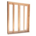 Ver imagem 3 de Porta Balcão de Correr de Madeira Padrão Cedro Panorâmico Reto Bat.14 Cm- 2.15(a) X 1.50(l)