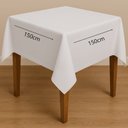Ver imagem 1 de Jogo Pendure 2 Toalhas Mesa Oxford 150x150cm Branca