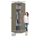 Ver imagem 3 de Módulo para Closet Canto Oblíquo com Espelho 1 Porta Exclusive Henn