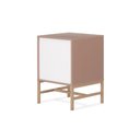 Ver imagem 5 de Mesa de Cabeceira Square 2 Gavetas 43 Cm X 40 Cm Rosa Blush