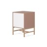 Mesa de Cabeceira Square 2 Gavetas 43 Cm X 40 Cm Rosa Blush - 5