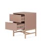 Mesa de Cabeceira Square 2 Gavetas 43 Cm X 40 Cm Rosa Blush - 6