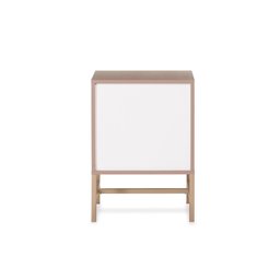 Mesa de Cabeceira Square 2 Gavetas 43 Cm X 40 Cm Rosa Blush - 4