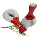 Ver imagem 2 de Par de Vasos Furados em Cerâmica de Aparador Decor - Red Beige