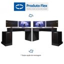 Ver imagem 5 de Mesa Gamer Escrivaninha Drx 9000 1 Gaveta 127cm Móveis Leão Preto