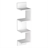 Nicho Prateleira de Canto Parede Suspensa Guardar Livros Objetos Decorativos Mdf Branco - 5