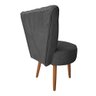 Poltrona Decorativa Royal Capitone de Luxo Slk Decor Cinza - 6