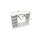 Ver imagem 1 de Balcão Arara Cabideiro M4 100% Mdf (atendimento, Expositor) Vetorial Móveis Branco