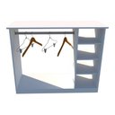 Ver imagem 7 de Balcão Arara Cabideiro M4 100% Mdf (atendimento, Expositor) Vetorial Móveis Branco