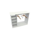 Ver imagem 5 de Balcão Arara Cabideiro M4 100% Mdf (atendimento, Expositor) Vetorial Móveis Branco