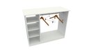 Ver imagem 5 de Balcão Arara Cabideiro M4 100% Mdf (atendimento, Expositor) Vetorial Móveis Branco