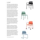 Ver imagem 3 de Kit 2 Cadeiras Leaf Base Fixa Preta - 57400