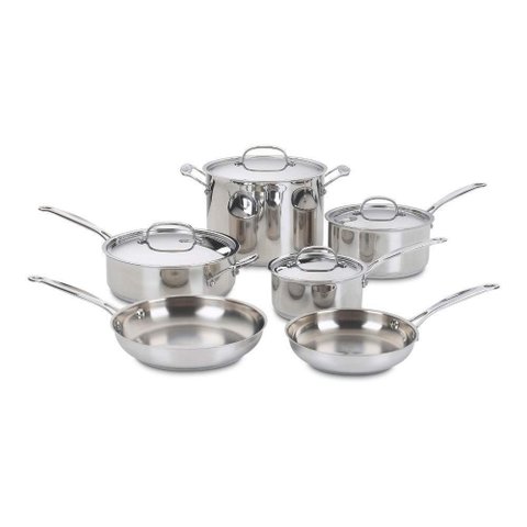 Cuisinart Jogo de Panelas Aço Inox 10 Peças Chef’s Classic