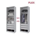 Ver imagem 5 de Guarda-Roupa Modulado 2 Portas 3 Gavetas Exclusive Henn
