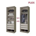 Ver imagem 5 de Guarda-Roupa Modulado 2 Portas 3 Gavetas Exclusive Henn