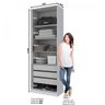 Guarda-Roupa Modulado com Espelho 2 Portas 3 Gavetas Exclusive Henn - 2