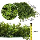 Ver imagem 2 de Kit 20 Quadros Verdes Artificiais Premium para Parede Interna e Jardim Vertical