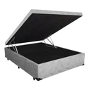 Ver imagem 1 de Cama Box Baú Casal Cinza Suede 138x188