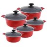 Jogo Panela Vermelha Antiaderente Cerâmica Javali Aa 16 a 24 - 1