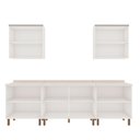 Ver imagem 4 de Armário de Cozinha Completa Iluminata 2,80m 8 Peças Branco/fendi - Genialflex