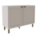 Ver imagem 6 de Armário de Cozinha Completa Iluminata 2,80m 8 Peças Branco/fendi - Genialflex
