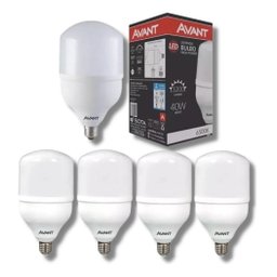 Kit 5 Lâmpada 40w Alta Potência Branco Frio 6500k E27 Avant - 5
