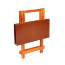 Ver imagem 2 de Jogos Conjuntos Mesa Bar Dobrável Madeira 70 x 70 com 4 Cad. Mel - m.B Móveis