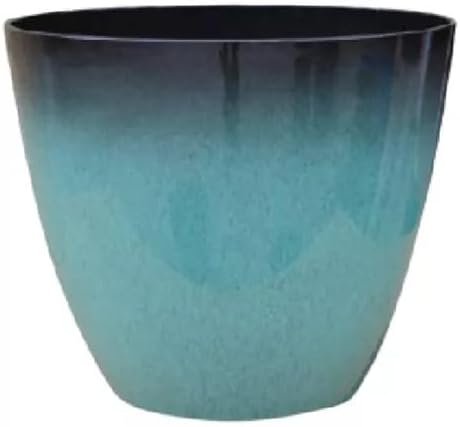 Vaso para Plantas Grande Decorativo Sala Jardim Alto Brilho (liso/azul)