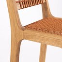 Ver mais imagens de Banqueta Alta 75cm Assento Madeira Eucalipto Corda Náutica Ocre Laranja Linha Traço Bege/Stain Jatobá