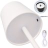 Luminária Abajur Mesa Led Touch Dimerizável S/ Fio Portátil Branco - 5
