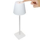 Ver imagem 1 de Luminária Abajur Mesa Led Touch Dimerizável S/ Fio Portátil Branco