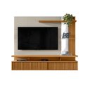 Ver imagem 4 de Painel Home com Nicho TV LED Off White Nature Amadeirado 154cm Maragogi